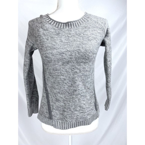 Toad & Co. Women SMALL Gray Pullover Sweater 100% Merino Wool - Picture 1 of 10